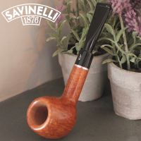 Savinelli Otello 207 Smooth Straight 6mm Fishtail Pipe (SAV75)